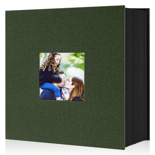 Lanpn Album Fotografico 10x15 600 Tasche, Biancheria Album Foto Portafoto Verticale Orizzontali 10x15cm Tascabile Tasca Verde