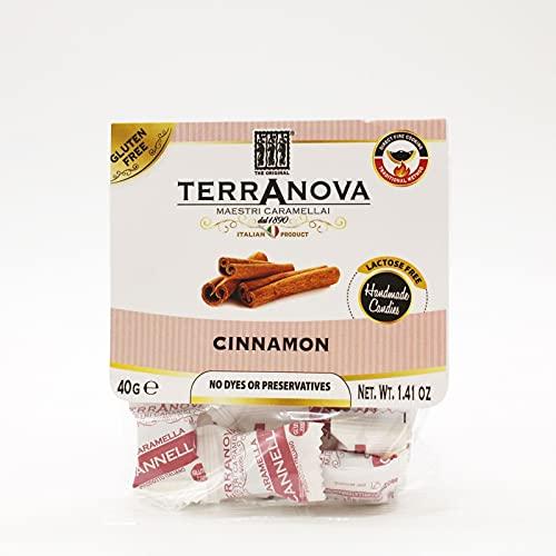 TERRANOVA Caramelle 100% Artigianali Senza Glutine, Disponibili in 20 Gusti, 40 g - Cannella