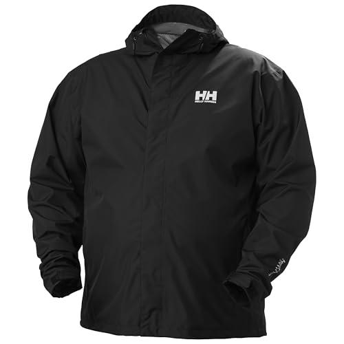 Helly Hansen Uomo Giacca Impermeabile Seven J, Nero, 5XL