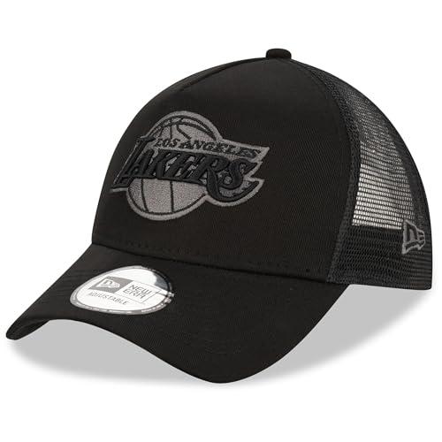 New Era Los Angeles Lakers NBA Bob Team Logo Nero A-Frame Berretto da Camionista Regolabile