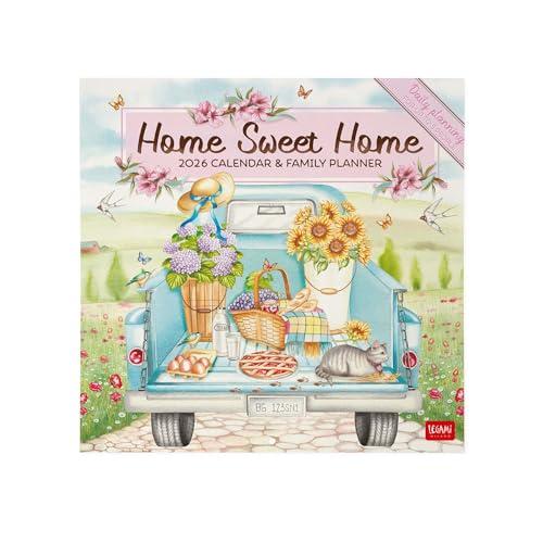 Legami - Calendario da Parete 2026, Home Sweet Home, Calendario da Muro Grande, 12 Mesi e Planner Annuale, in Inglese, Spazio per Note, Segni Zodiacali, Festività Internazionali, 30 x 29 cm
