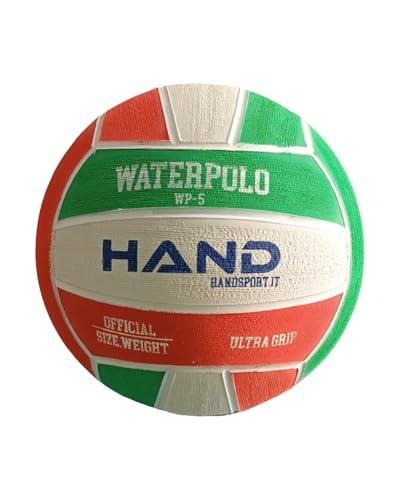 Hand Sport Pallone da Pallanuoto, Extra Grip, misura 5 (Tricolore)