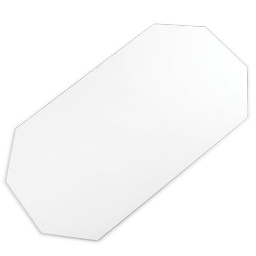 FAS PENDEZZA Vetro Temperato Sagomato per Campo Gioco Calcio Balilla da Interno - Trasparente, Misure 1145 x 630 mm, Spessore 5 mm