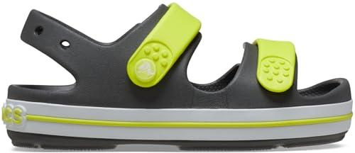 Crocs Crocband Cruiser Sandal K, Sandali Unisex - Bambini e Ragazzi, Slate Grey Acidity, 32/33 EU
