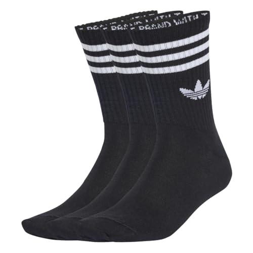 adidas Originals Adicolor Trefoil Crew - Confezione da 3 calzini neri