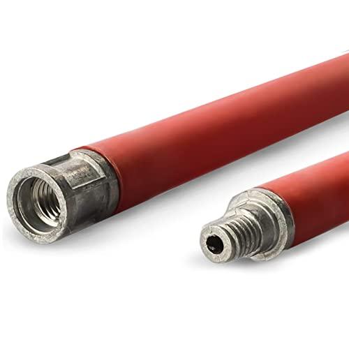 BARETTO Aste 1 Metro per la Pulizia del Camino, Aste per Pulizia Canna Fumaria con Curvatura Massima di 45°, Aste per Kit per la Pulizia del Camino con tratti Lineari (6 Aste)