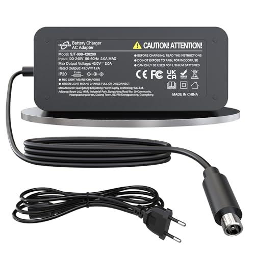 Honszex 42V 2A Caricatore Monopattino, Caricabatterie Monopattino per Xiaomi M365, Pro, Pro 2, Mi 4, 4 Lite, 5 Elite, Serie di Ninebot Segway, Caricatore Rapido da 85 W per Batteria al Litio da 36 V