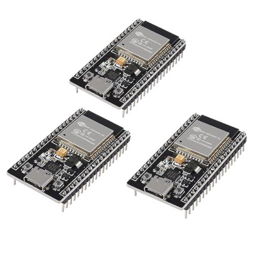 Hailege 3 pezzi ESP-WROOM-32 ESP32 CP2012 USB C WiFi + Bluetooth Dual Core 38 Pin Type-C Interfaccia ESP32-DevKitC-32 Modulo scheda di sviluppo STA/AP/STA+AP