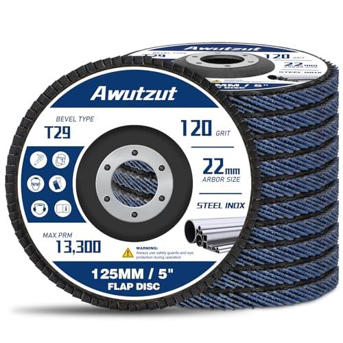Dischi lamellari 125mm Grana 120 per Smerigliatrice il Ferro Legno Dischi Abrasivi 12 Pezzi