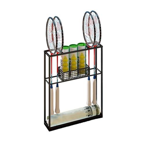 Espositore For Racchette Da Tennis,espositore For Racchette Badminton In Ferro,cestino Portaoggetti For Attrezzature Sportive Pavimento,for La Scuola A Casa