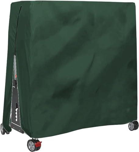 EudoER Copertura per tavolo da ping pong Oxford 420D, impermeabile, in tessuto per ping pong, per esterni, 185 x 165 x 70 cm (verde)