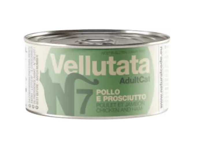Natural Code Vellutata Cibo Alimento Umido Per Gatto Gatti Cat Adult Pollo E Prosciutto. 12 LATTINE DA 85g CADAUNO