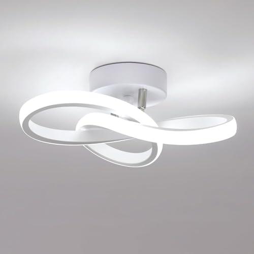 Comely Lampada da Soffitto LED Moderna, 22W 2500lm Creativo Forma di Fiore Plafoniera LED Soffitto, Illuminazione a soffitto per Camera da letto Sala Cucina Bagno Corridoio, Bianco Freddo 6500K