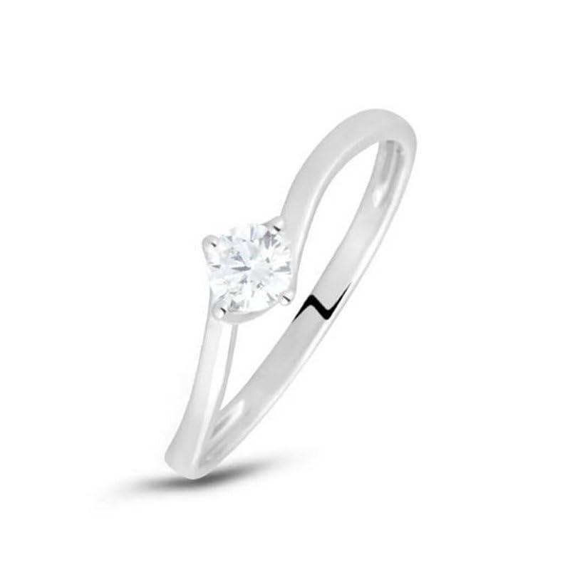 Anello Donna Stroili Solitario Oro 9kt bianco con Zirconi 1414964