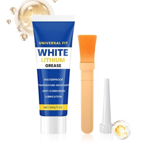 Grasso al litio bianco – Lubrificante resistente alle alte temperature | Grasso per cuscinetti ruota e parti metalliche | Protezione Anticorrosione per Auto, Garage, Meccanica, Casa