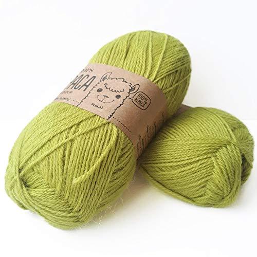 alpaca (gocce filato per lavoro a maglia e uncinetto – 4PLY peso) Green