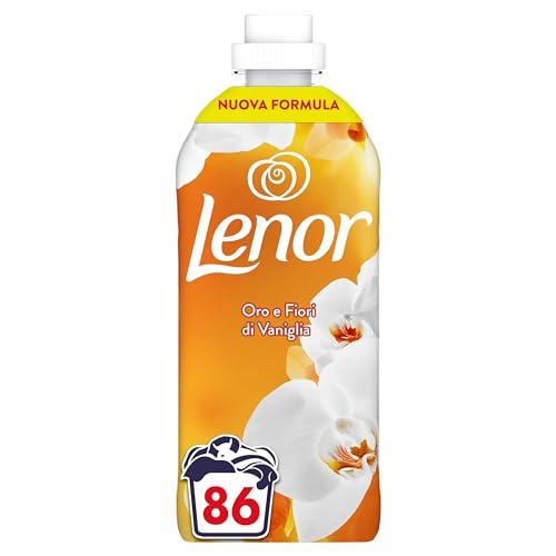 Lenor Ammorbidente Lavatrice Concentrato, 86 Lavaggi, Oro E Fiori Di Vaniglia, Nuova Formula 3x Profumo Più Duraturo