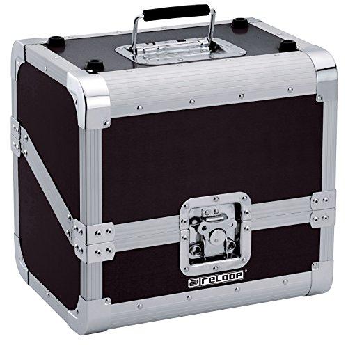 Reloop 80 Record Case Black - Reloop 80 Record Case Nero - classica custodia per dischi, angoli di protezione arrotondati, nero