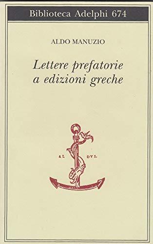 Lettere prefatorie a edizioni greche