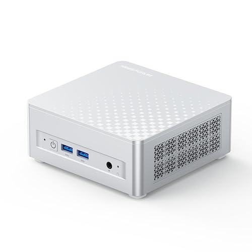 MINIS FORUM M1 Plus Mini PC, Intel Core i7-12800H (14C/20 T, 4,8 GHz), 32 GB DDR5, SSD 1 TB, triplo schermo 4K (HDMI/DP/USB4), doppia porta 2,5 GbE, Wi-FI 6E, Desktop Compatto