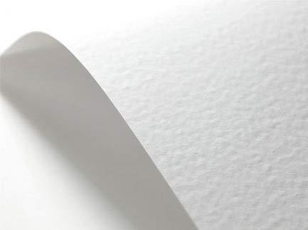 Netuno 100x cartoncino goffrato bianco martello formato A4 21 x 29,7 cm 246g carta strutturata goffrata per biglietti visita auguri partecipazioni inviti matrimonio compleanno carta textured