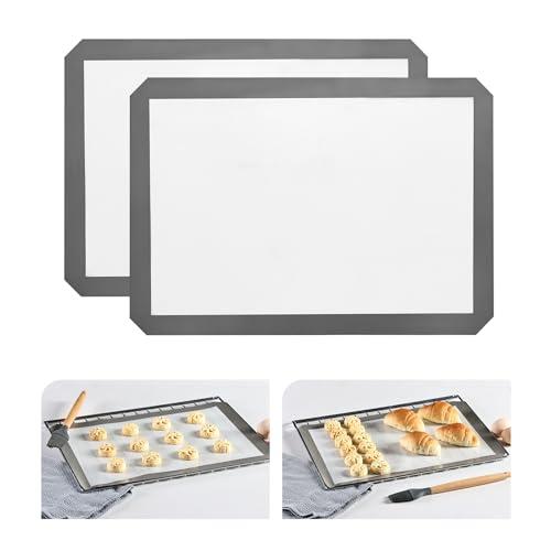 KitchenRaku Confezione da 2 tappetini da forno in silicone, tappetino silicone