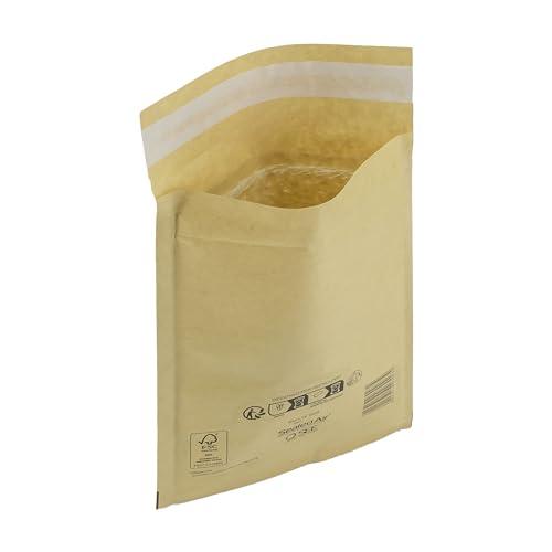 IMBALLAGGI 2000 - Buste Postali Imbottite Mail Lite Gold - 100 Pezzi 11x16 cm -Buste Imbottite per Spedizione - Buste con Pluriball Ideali per Spedire e Proteggere Oggetti