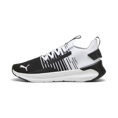 PUMA Scarpe da Running SOFTRIDE Symmetry Fuzion Unisex 43, Black Cool Dark Gray White