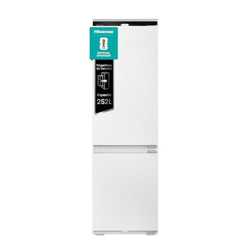 Hisense RB3B250NEWE1, Frigorifero Combinato da incasso Total No Frost 178cm, 35dB (B), 252l, display digitale LED, 1 cassetto controllo umidità, convert function nel freezer, luce superiore e laterale