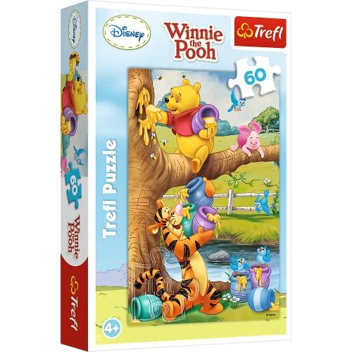 Trefl- Winnie The Pooh & Friends 60 Elementi, Un Piccolo Qualcosa, per Bambini da 4 Anni Puzzle, Colore Disney, 916 17264