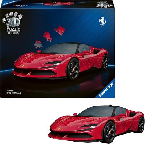 Ravensburger - Puzzle 3d Ferrari | Puzzle 3d Per Adulti E Bambini A Partire Dagli 8 Anni | Modellismo Da Costruire Adulti Di 108 Pezzi | Regalo Bambino 8 Anni E Più