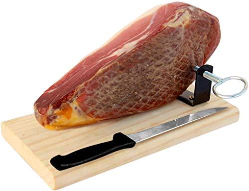 Prosciutto Crudo Serrano Spagnolo Stagionato e Disossato (Jamon Serrano) + Porta Prosciutto + Coltello 1 Kg (Mini) Jamonprive
