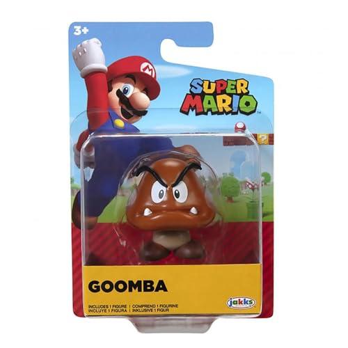 World of Nintendo Super Mario Bros, statuetta snodata 6,3 cm, Goomba