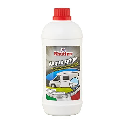 Rhutten, Akque Grigie Camper, Antiodorante e Igienizzante per Acque Chiare, 1L