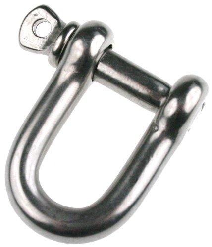 Grillo a D, in acciaio inox, da circa 12 mm, ARBO-INOX