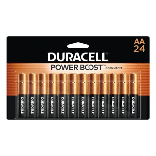 Duracell - Batterie alcaline AA CopperTop - lunga durata e multiuso Doppia A batteria per uso domestico e aziendale - 24 count