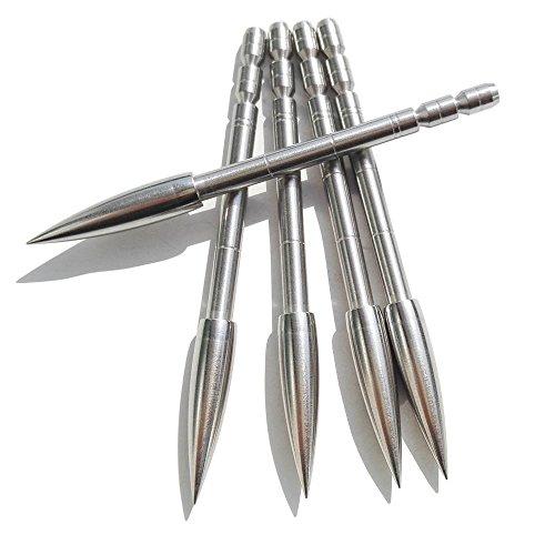 ZSHJG 12 Pezzi Tiro con L'Arco Punte della Freccia Inserire Freccia Punto per 4,2 mm Carbonio Freccia Shaft (120 grani)