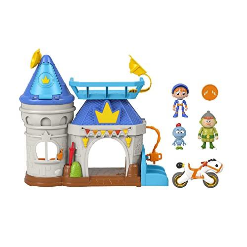 Fisher-Price Gus The Itsy Bitsy Knight, Kingdom Castle Playset con 3 personaggi e veicolo pony, per bambini in età prescolare dai 3 anni in su