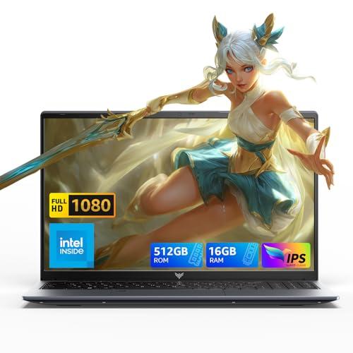 ACEMAGIC Computer Portatile 15,6 pollici Con Processore Alder Lake N97, Fino a 3,6 GHz,(Supera N95/N5095) 16GB RAM DDR4 512GB SSD WiFi 5/2.4G,USB3.2, BT5.0,HDMI, Tipo-C,5000 mAh