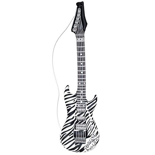 WIDMANN MILANO PARTY FASHION - Chitarra gonfiabile, lunghezza circa 105 cm, strumento, chitarra ad aria, festa in maschera, carnevale