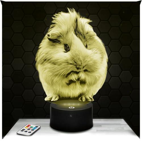 Lampe de chevet, Veilleuse Tactile Papillon Animal Lampe 3D LED illusion, Idée cadeau Noël anniversaire garçon et fille Lampe de nuit chambre d'enfant ou adulte