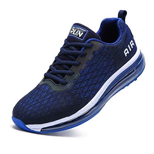 TORISKY Scarpe Uomo Donna Scarpe da Ginnastica Air Sneakers Running Sportive Casual Interior all'Aperto, Blu, Taglia 38EU (8998-BL38)