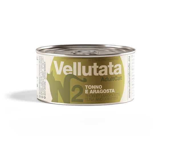 Natural Code Vellutata Cibo Alimento Umido Per Gatto Gatti Cat Adult Tonno E Arragosta. 12 LATTINE DA 85g CADAUNO