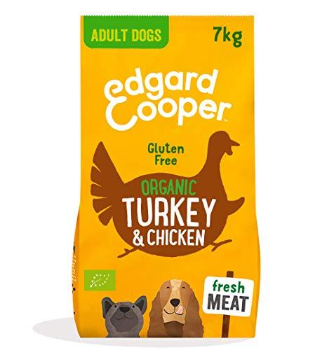 Edgard & Cooper Crochette Cani, Adulti, (Tacchino/Pollo Bio, 7kg), croccantini cane, carne fresca e ingredienti naturali, senza cereali, ipoallergenico, senza zuccheri aggiunti