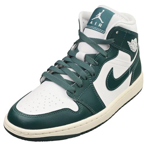 Air Jordan 1 Mid Scarpe Donna (BQ6472-133, Bianco/Sail/Oxidized Green), Bianco/Verde ossidato - vela, 37.5 EU