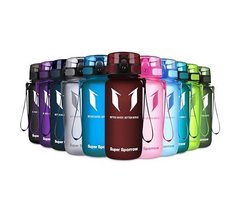 Super Sparrow Borraccia Sportiva & Bottiglia Bambini Senza Perdite - 350ml Borraccia Scuola - Senza BPA