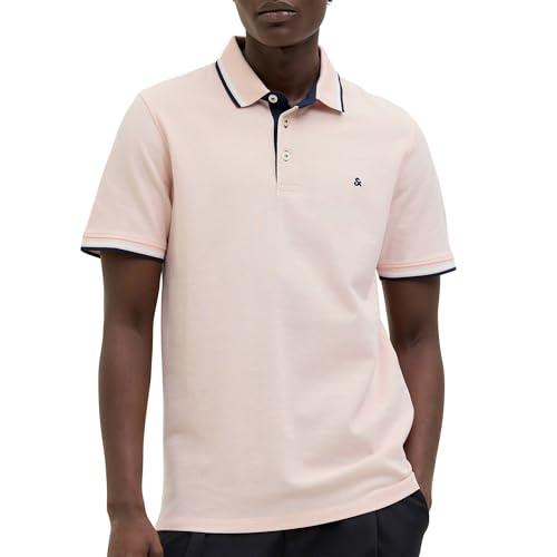 JACK & JONES Jjepaulos Polo SS Noos Maglietta, Peach Parfait/Detail: Play, L Uomo