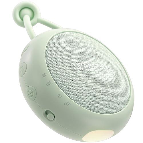 Sweety Fox Rumori Bianchi per Neonato - Verde - Ninna Nanna per Bambini, Luce Notturna e Suoni Bianchi per Neonati, 15 Suoni, Ricaricabile USB