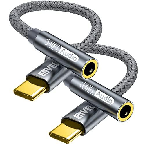 USB C a jack da 3,5 mm, adattatore cuffie da tipo C a cavo audio AUX, compatibile con iPhone 16/15/Pro Max/15 Pro/15 Plus Galaxy S25 S24 S23 S22 Pad Pro 2022/2021/2018 Google Pixel 8/7