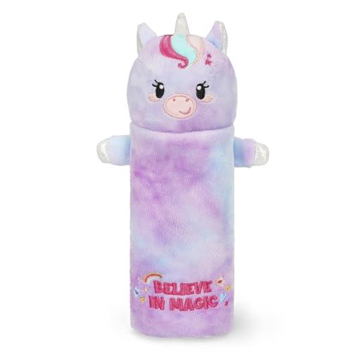Legami - Astuccio Super Soft, Astuccio soffice, Tema Unicorn, Cartoncino con Disegno da colorare incluso, 100% Poliestere, Super Soft Pencil Case.